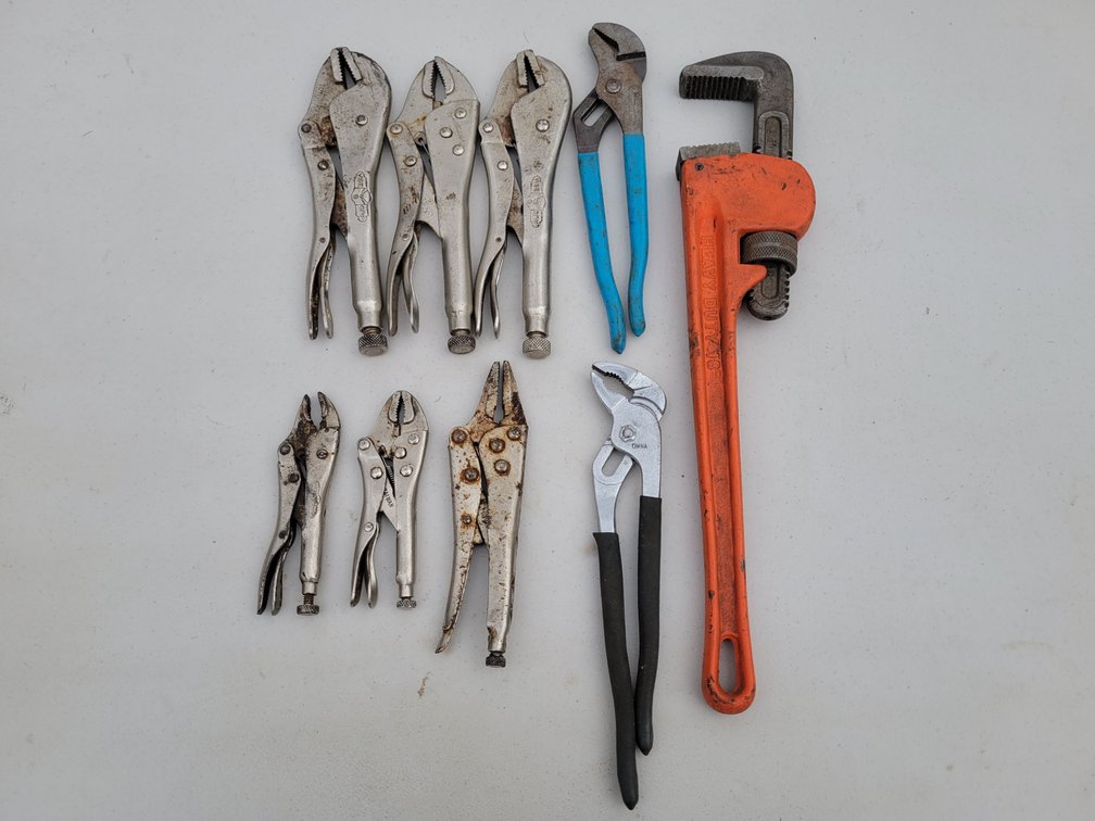 Adjustable Wrenches, Vise Grips, Pipe Wrench