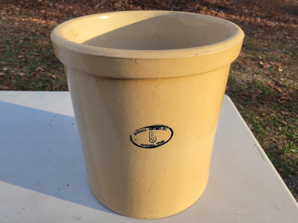 Marshall Pottery Texas Crock