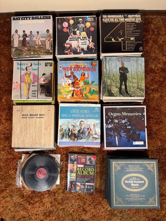 Large Lot of Vinyl Records