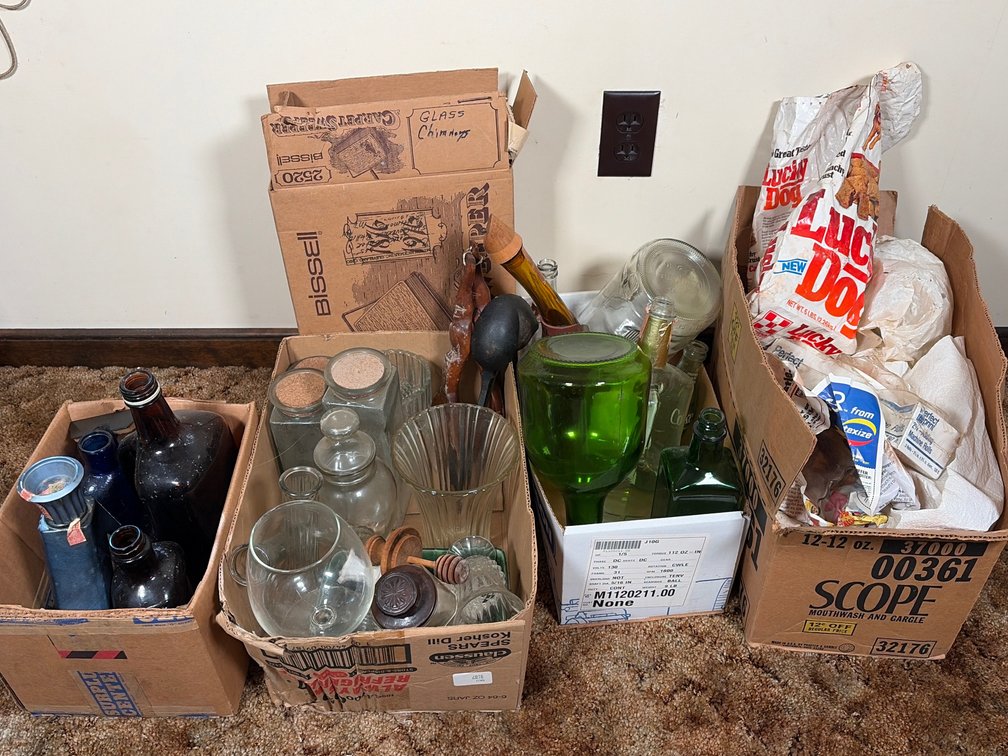 Decanters, Bottles and Glasses