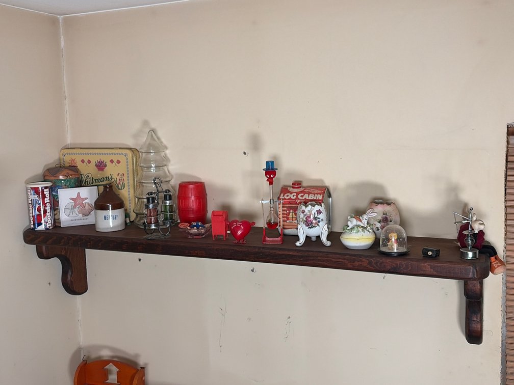 Knick Knacks on Shelf w/ Shelf