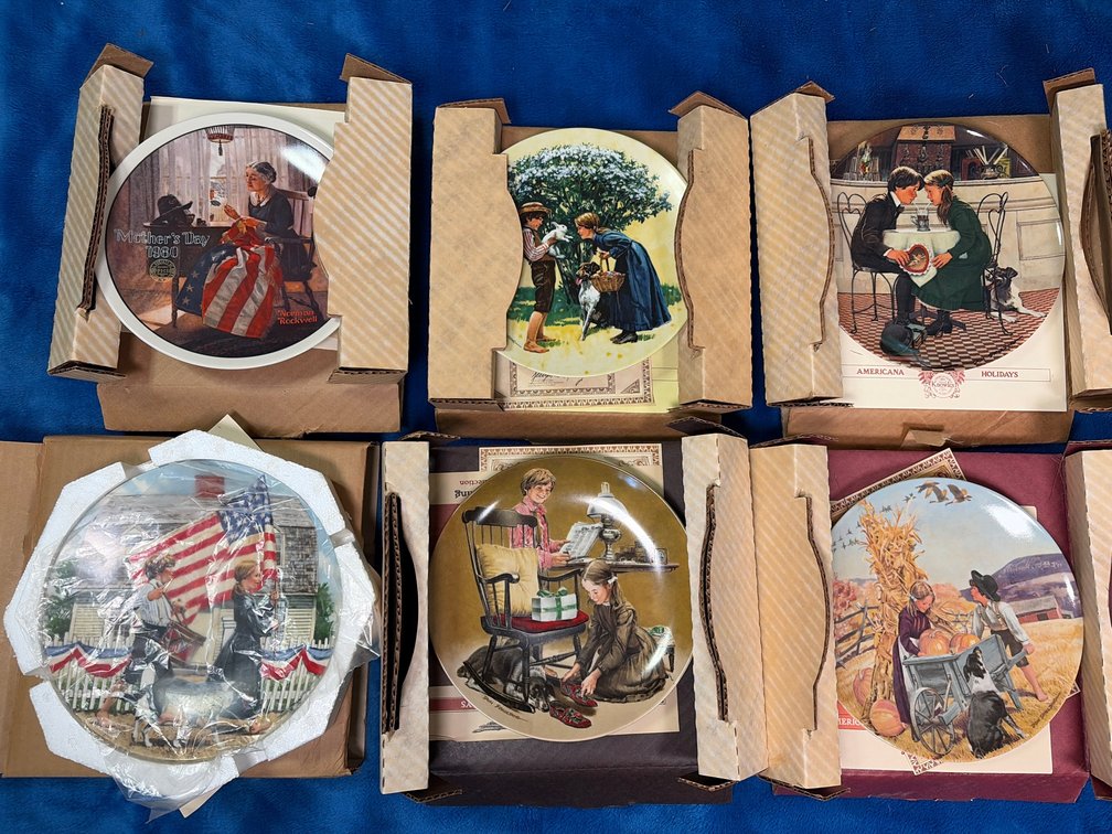 6 Knowles Americana Plates