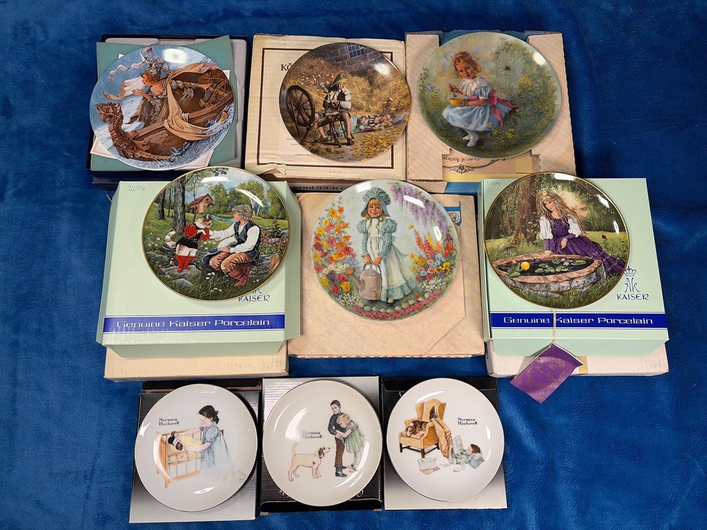 9 Collectible Plates