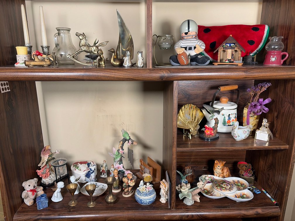 Knick Knacks on Shelves