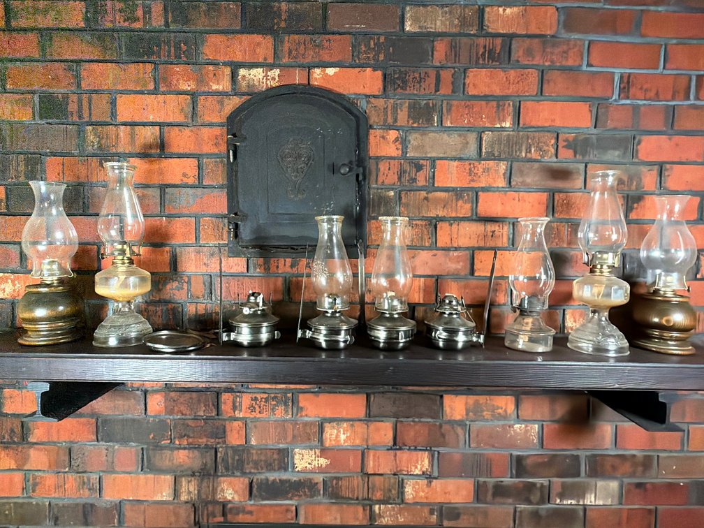 8 Complete Oil Lamps w/ Lamp Parts