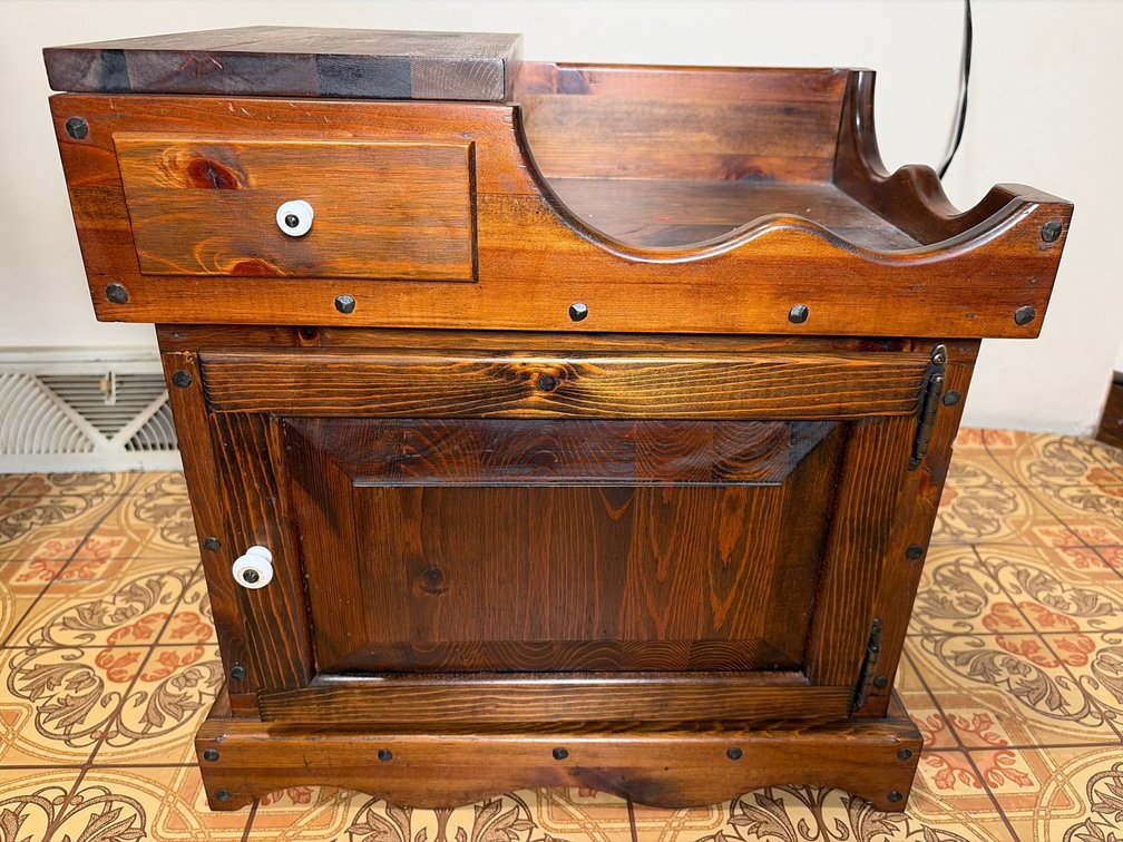 Wooden Dry Sink Cabinet