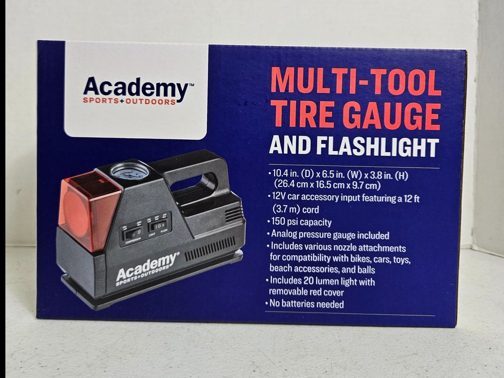 Multi Tool Tire Gauge and Flashlight