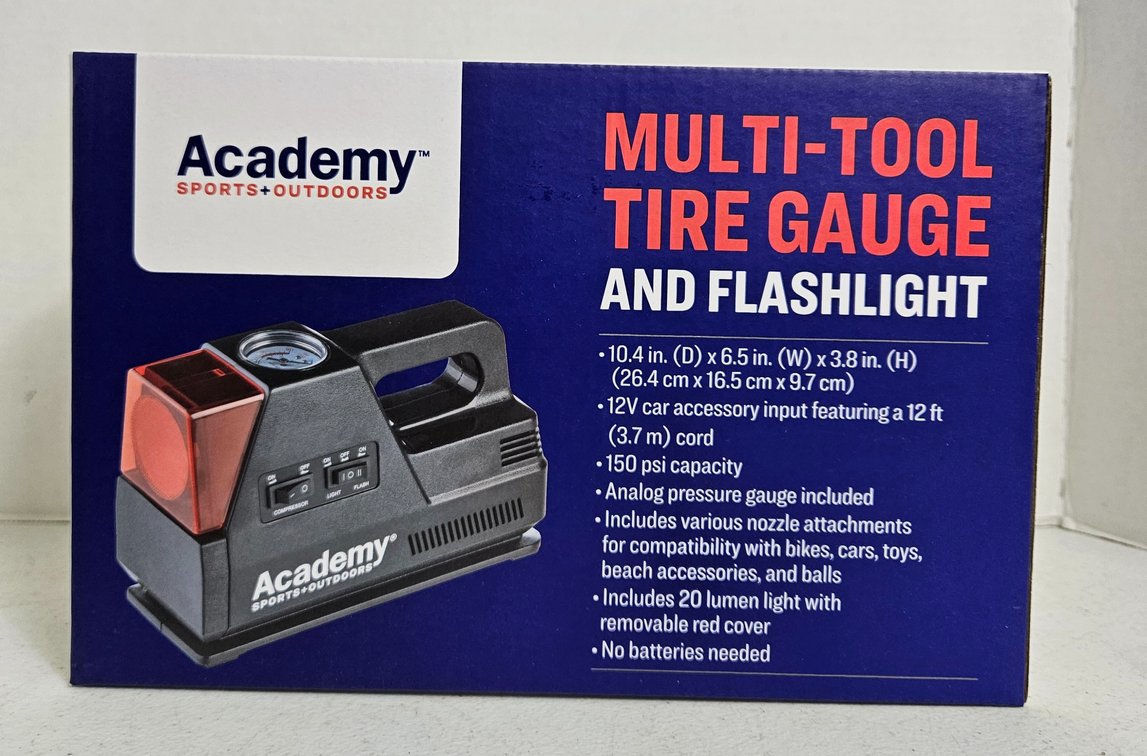 Multi Tool Tire Gauge and Flashlight