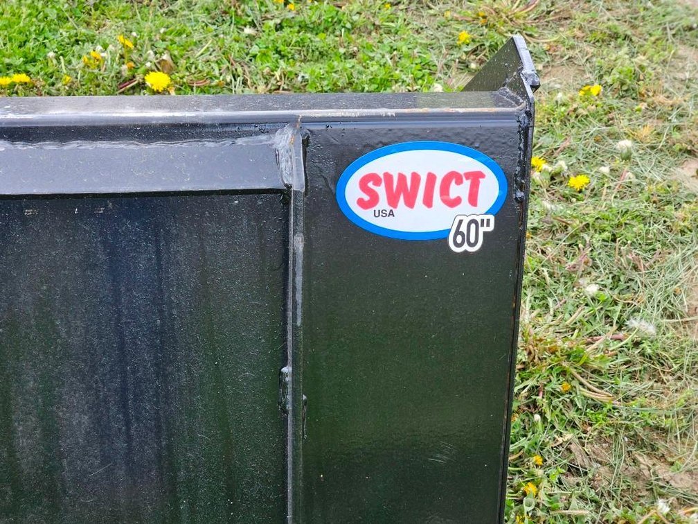 NEW (SWICT) 60" Smooth Edge Quick Attach Bucket  NEW/UNUSED    