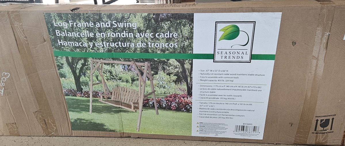 Log Frame and Swing