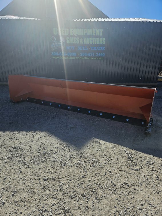 Heavy Duty 12' Quick Attach Skid Steer Snow Pusher