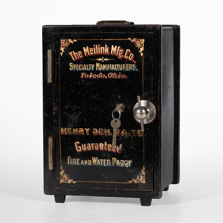 Meilink Mfg. Co. Cast Iron Salesman Sample Safe