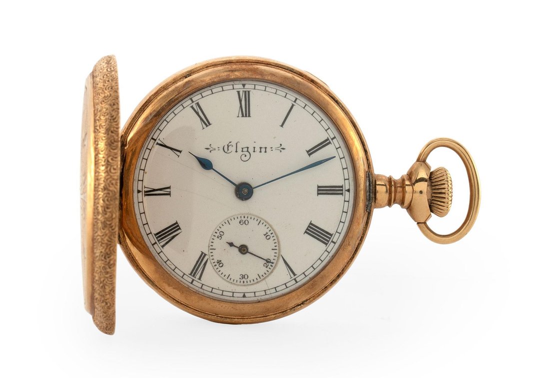 14K Gold Elgin Ladies Pocket Watch