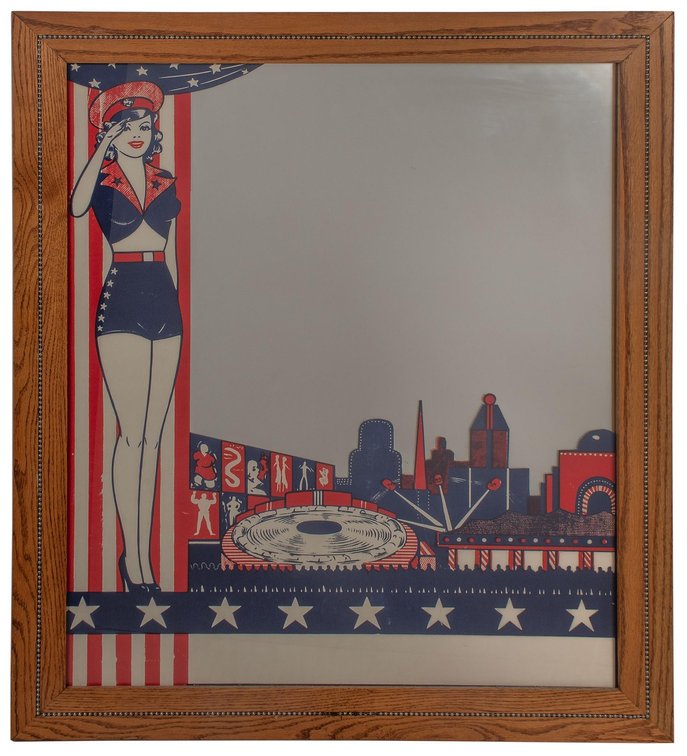 Rare Vintage Circus Majorette Mirrors