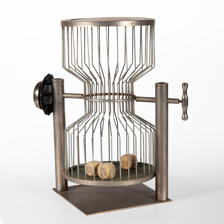 Vintage Tabletop Chuck-a-Luck Gambling Birdcage