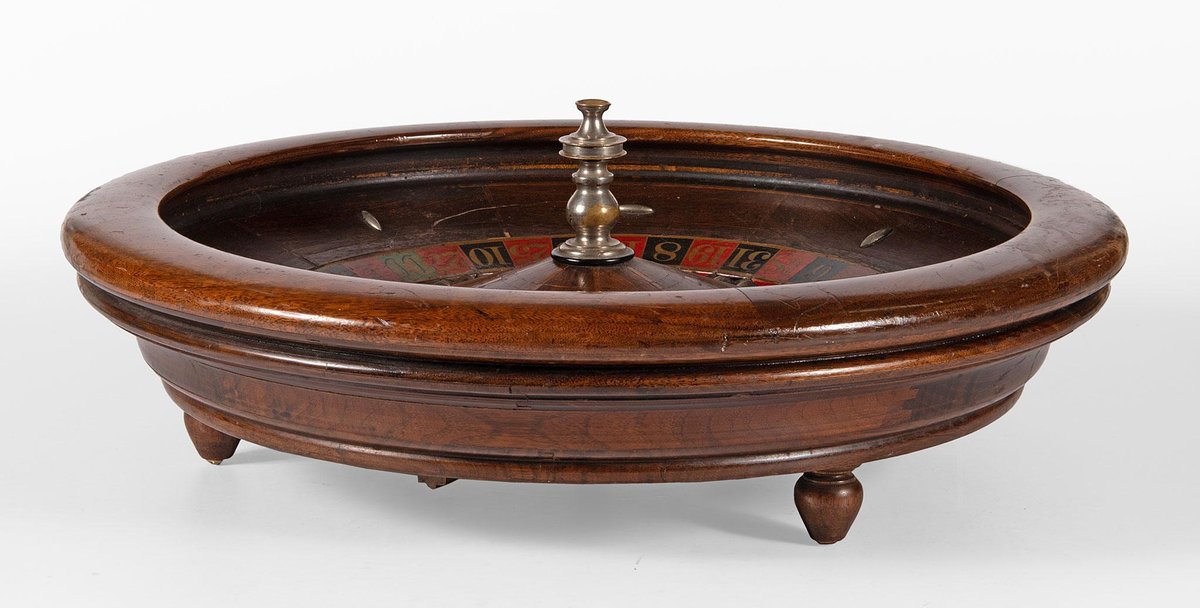 H.C. Evans 22 Inch Wooden Roulette Wheel