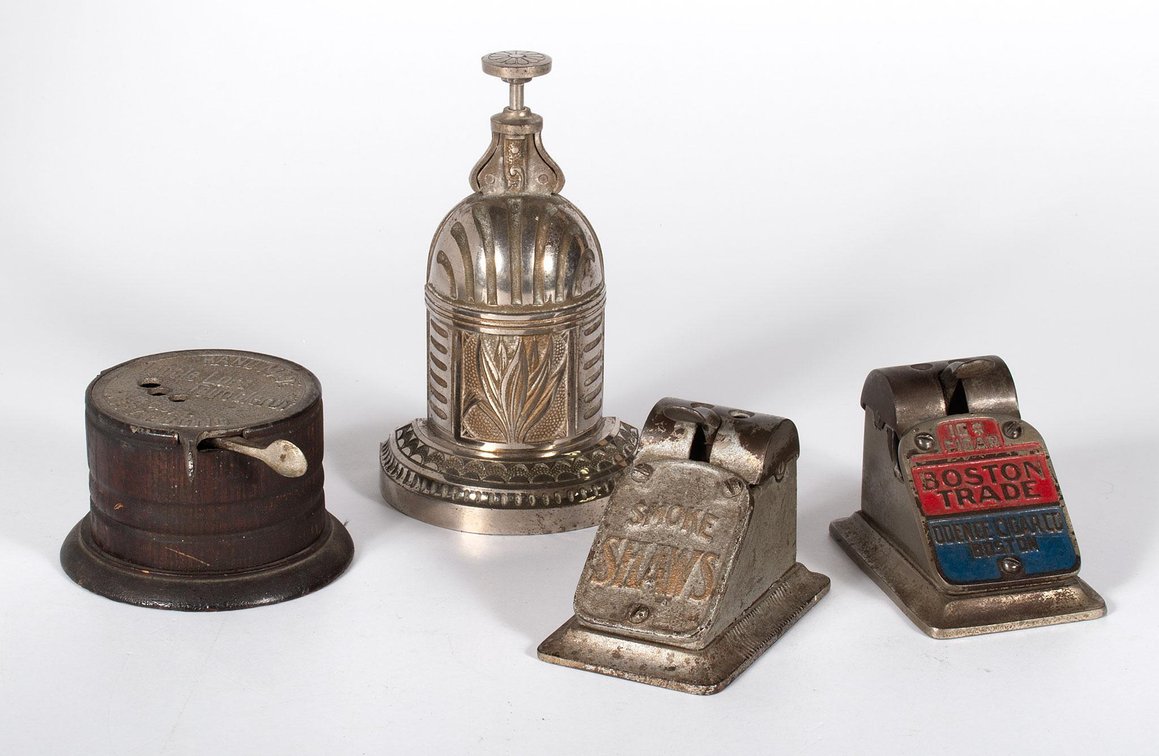 Grouping of Antique Cast Iron Cigar Cutters