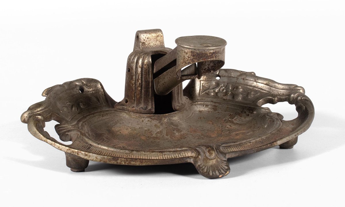 Brunhoff Cast Iron Ashtray with Cigar Cutter