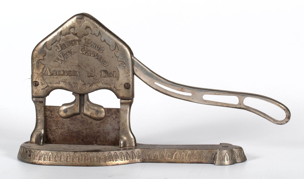 Antique Cast Iron Jewett Bros. Tobacco Cutter