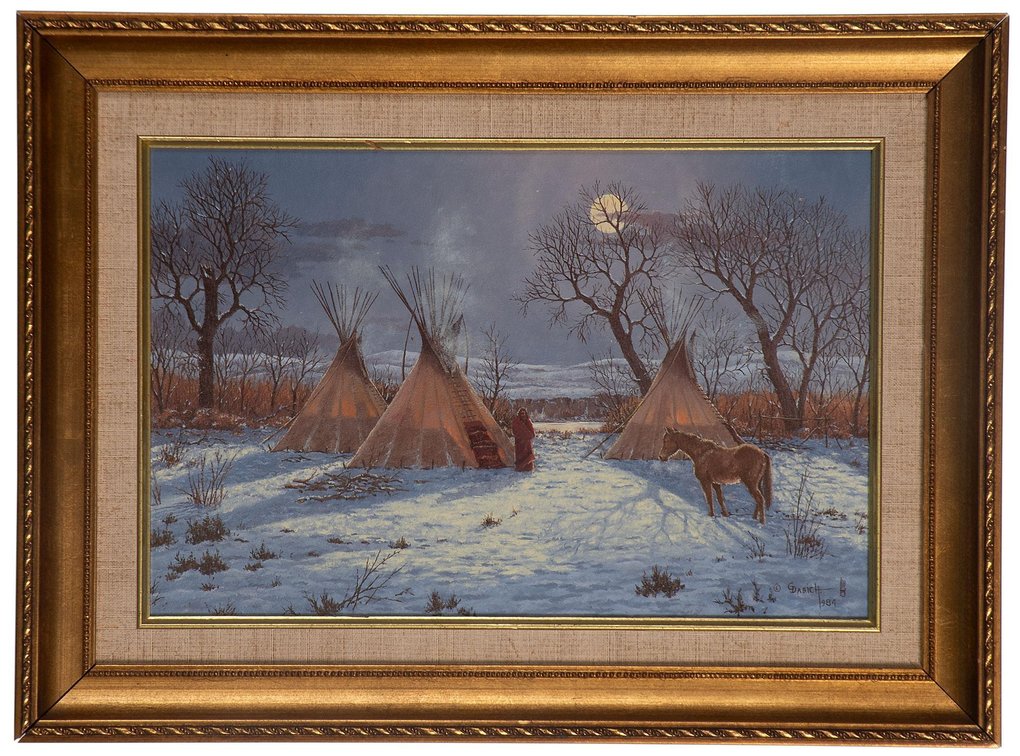 George Dabich (American, 1922-2013) Oil on Board