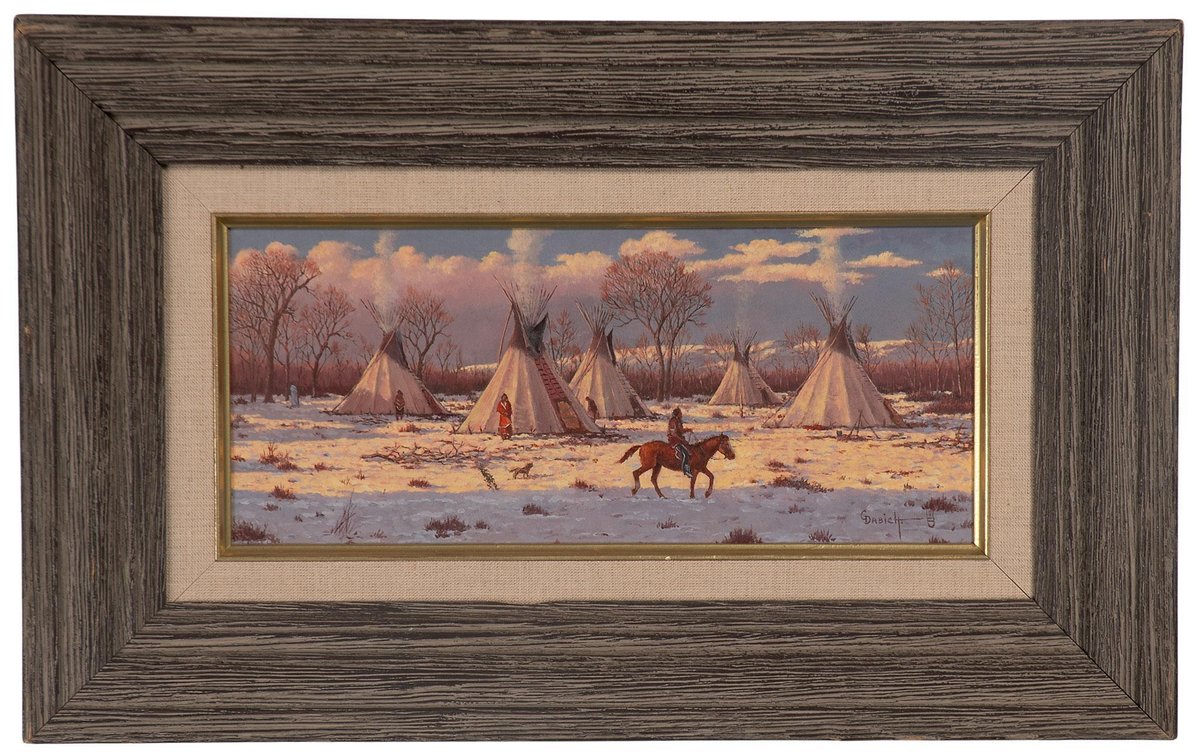 George Dabich (American, 1922-2013) Oil on Board