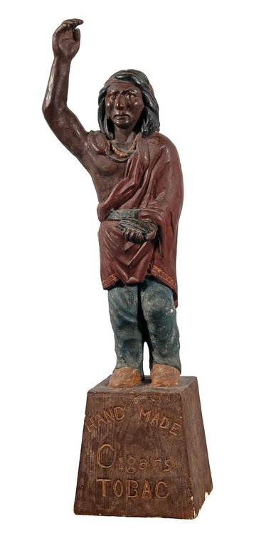 Countertop Chalkware Cigar Store Indian