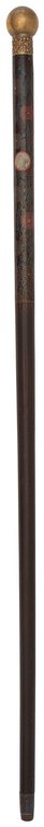 19th Century Chinese Cloisonne Enameled Walking Stick