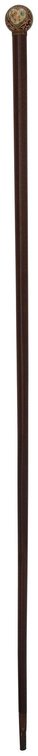 Continental Hand Painted Porcelain Walking Stick