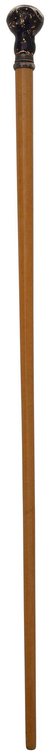 Continental Hand Painted Porcelain Ladies Walking Stick
