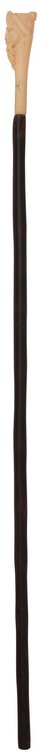 A Finely Carved Figural Walking Stick