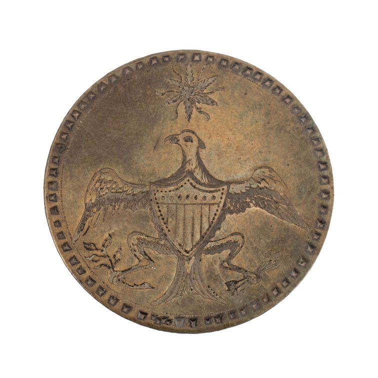 Very Rare George Washington Eagle and Star Inaugural Button