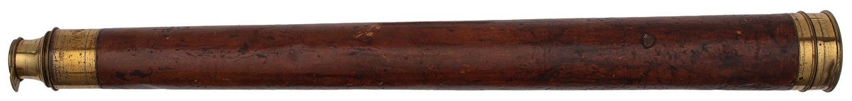 Spencer Browning and Co. Brass and Mahogany Telescope