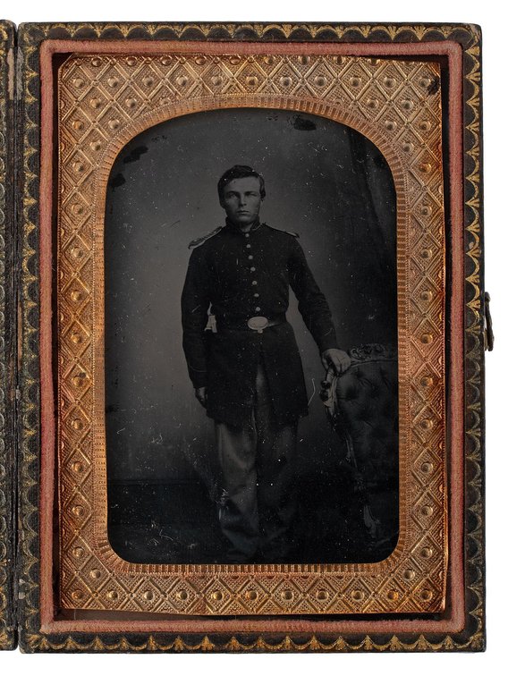 Civil War Era Ambrotype of A Union Soldier