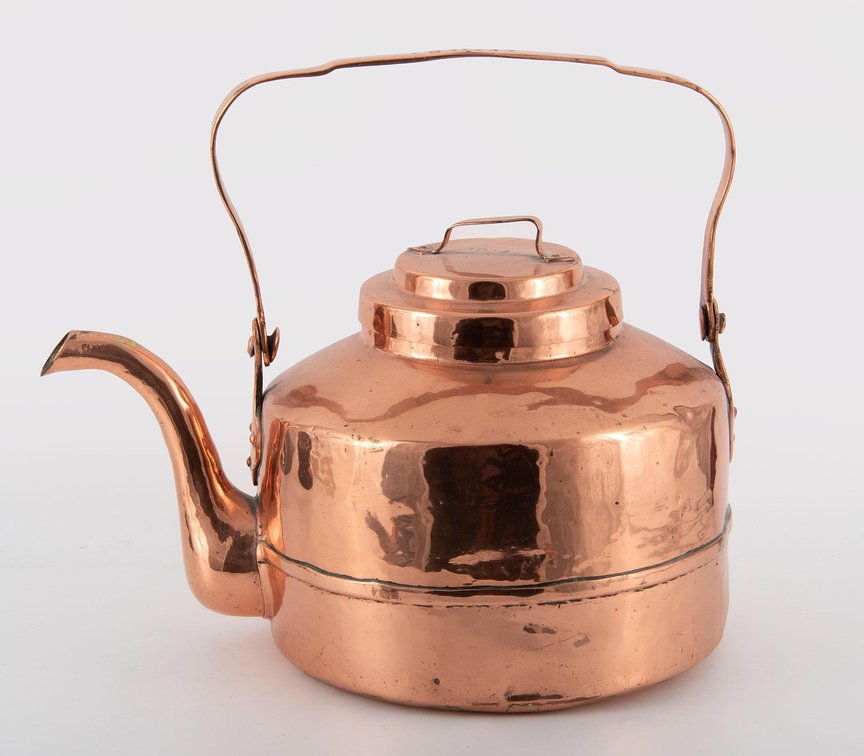 19th Century Large Copper Tea Kettle