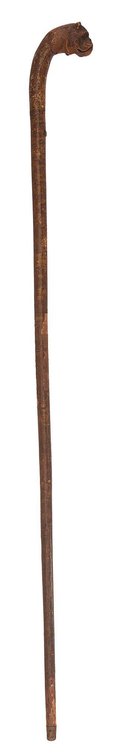 Mascot Carved Dog Handled Walking Stick