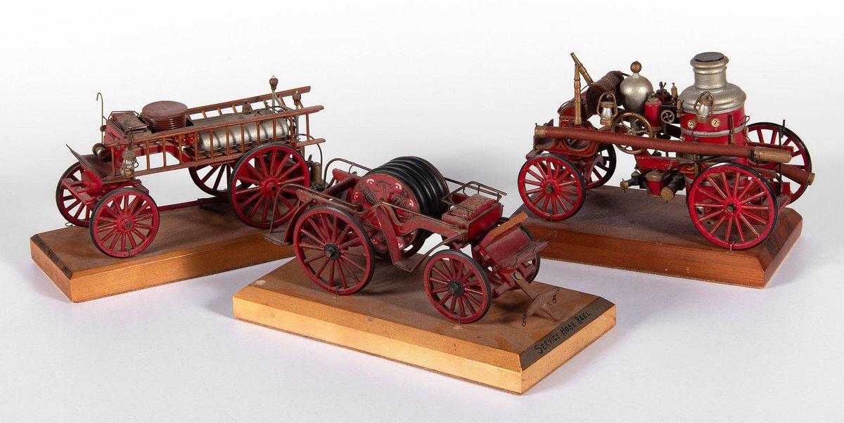 Antique Horse Drawn Model Fire Engines