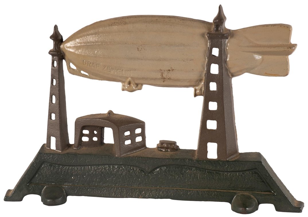 Cast Iron Zeppelin Air Ship TV Lamp by Schylling
