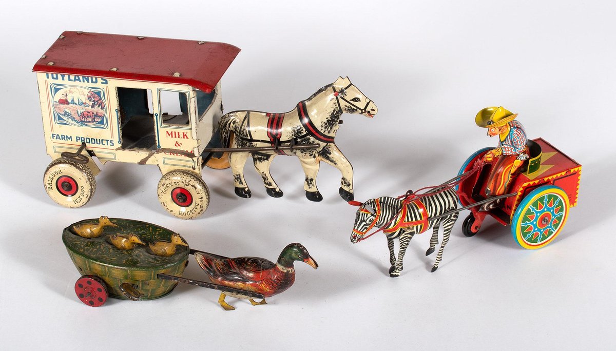 Vintage Lithographed Tin Toys