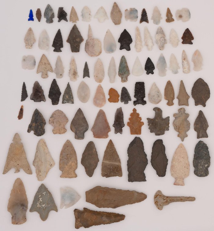Large Grouping Of Prehistoric Points