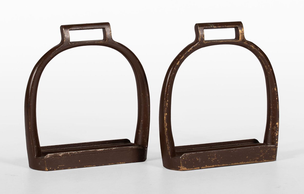 Rare Brass US Artillery Stirrups R.I.A.