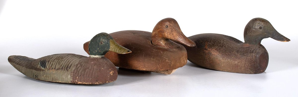 Grouping of 3 Antique Duck Decoys