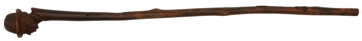 Folk Art Carved Figural Walking Stick