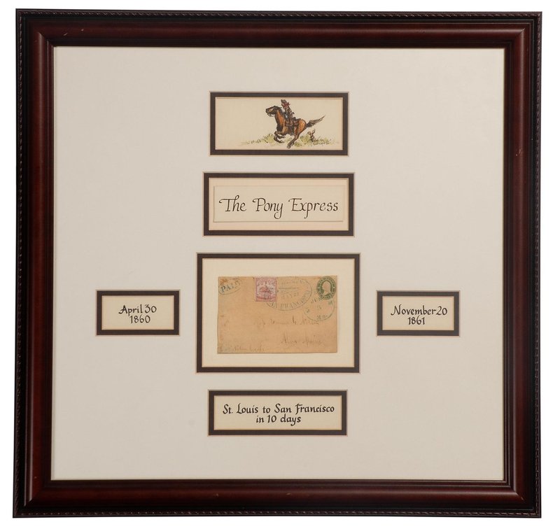 Framed Pony Express Display