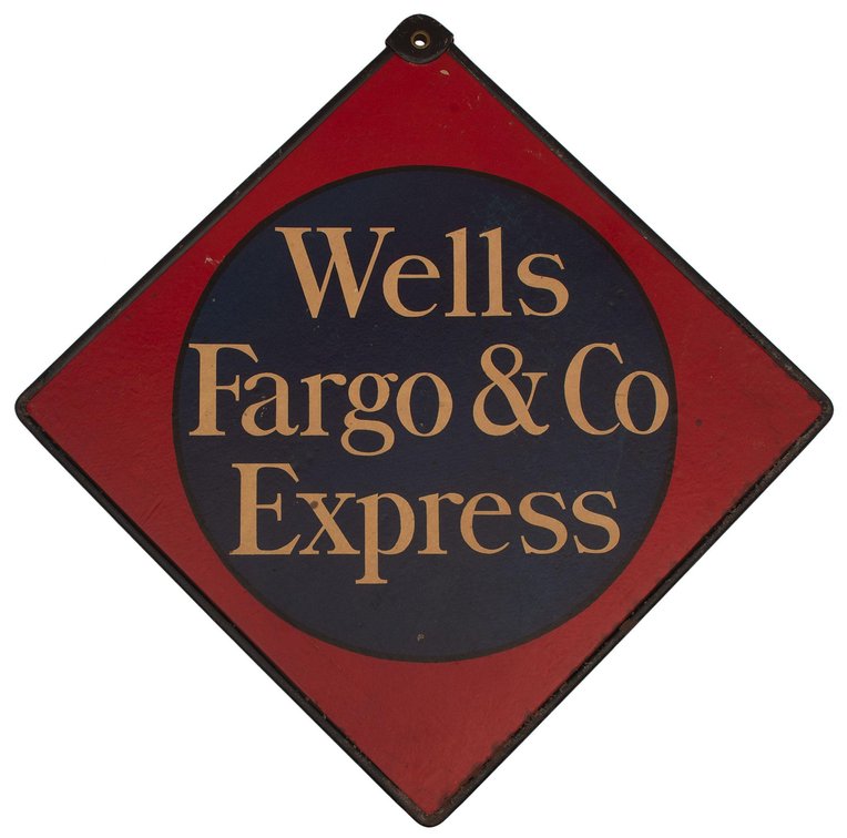 Wells Fargo & Co. Express Cardboard Sign