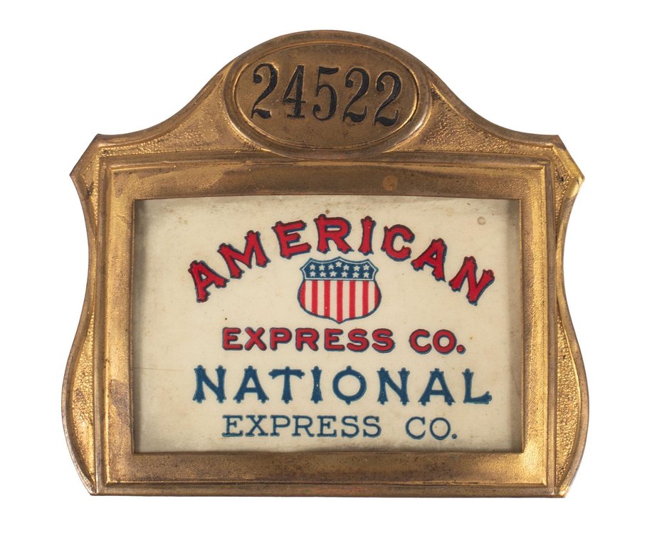 American Express Co. National Express Co. Hat Badge