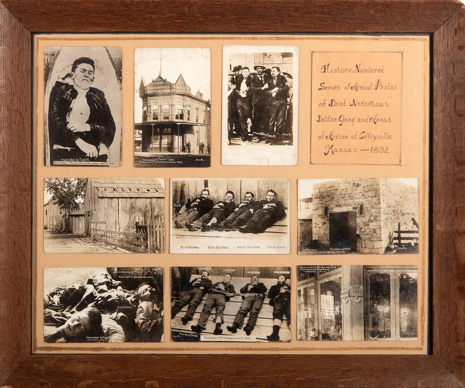 Framed Photos of the Notorious Outlaws The Dalton Gang