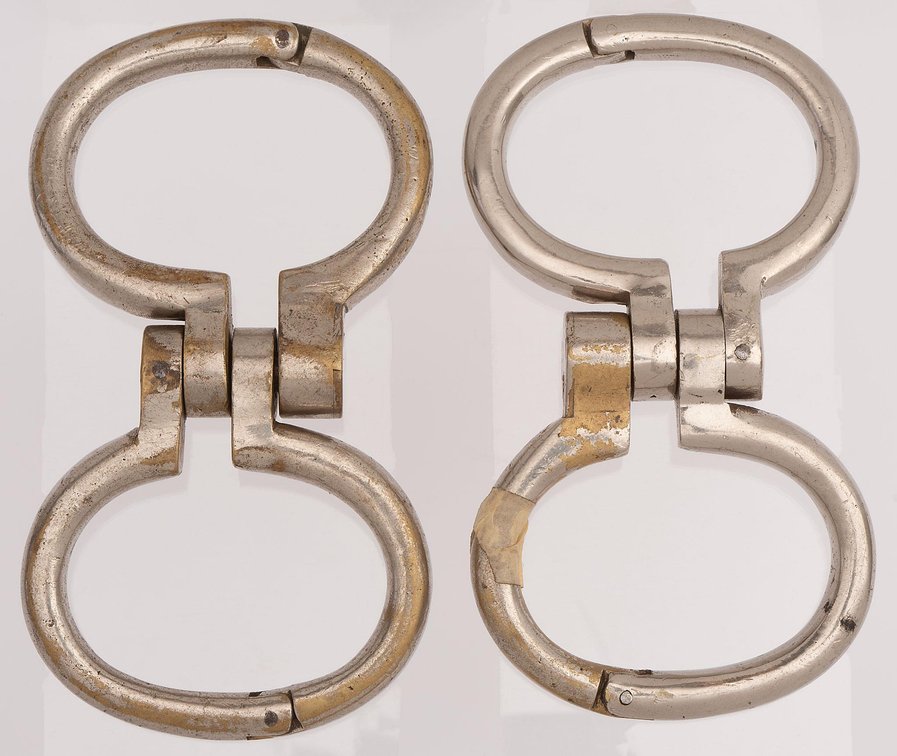 Two Pairs of Gaffed Hamburg 8 handcuffs