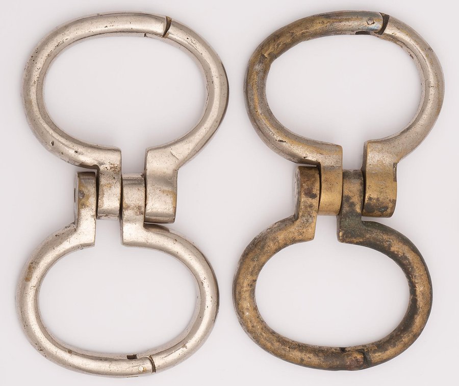 Two Pairs of Gaffed Hamburg 8 handcuffs