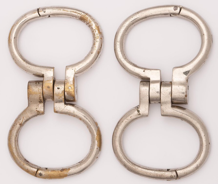 Two Pairs of Gaffed Hamburg 8 Handcuffs