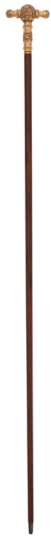 Victorian Ornate Gold Filled Handle Walking Stick